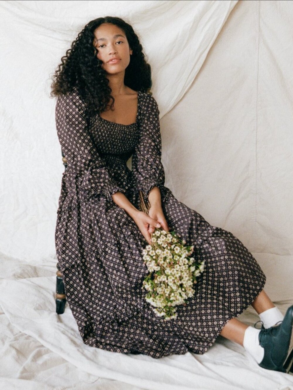 Christy Dawn Emerson Dress Noir Petunia Dot